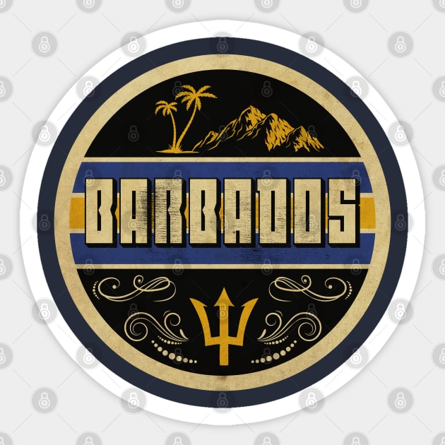 Vintage Barbados Sticker by CTShirts